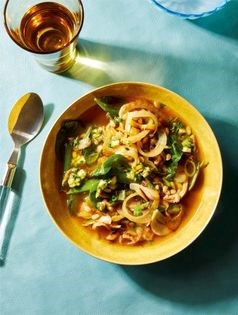It’s almost spring stew with chicken and farro