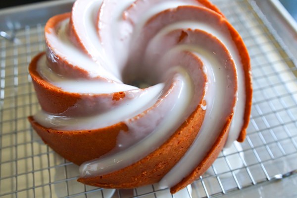 It's still summer pink lemonade bundt cake