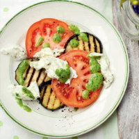 Jack Hawkins, mozzarella and aubergine salad
