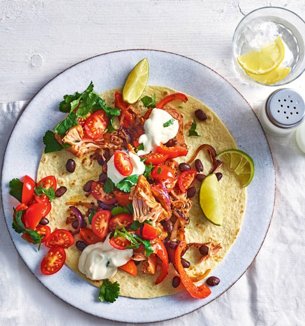 Jackfruit fajitas