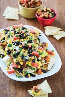 Jackfruit nacho supreme