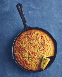 Jalapeno & pea cornbread