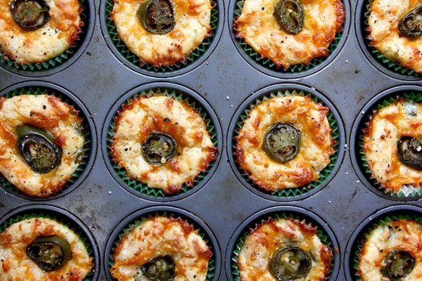 Jalapeño and cheddar cheese muffins