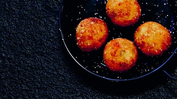 Jalapeño and cheddar croquettes