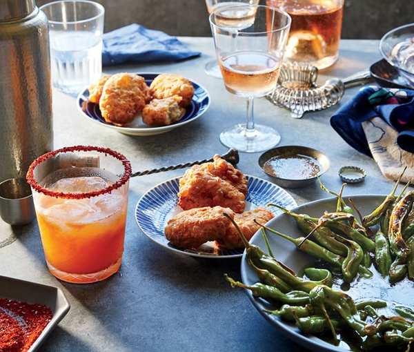 Jalapeño and rye whiskey chicken nuggets