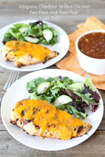 Jalapeño cheddar grilled chicken
