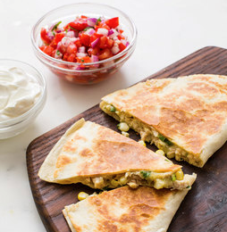 Jalapeño chicken quesadillas