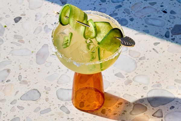 Jalapeño-cucumber margaritas