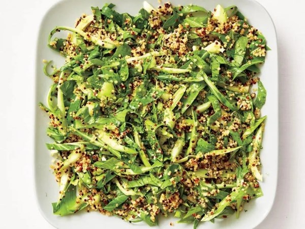 Jalapeño-lime quinoa and boy choy
