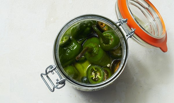 Jalapeño-pickled peppers