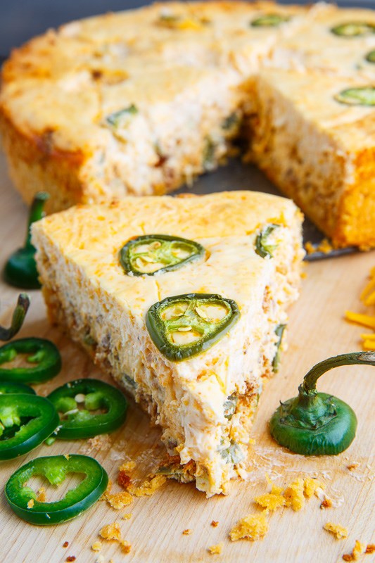 Jalapeno popper chorizo cheesecake