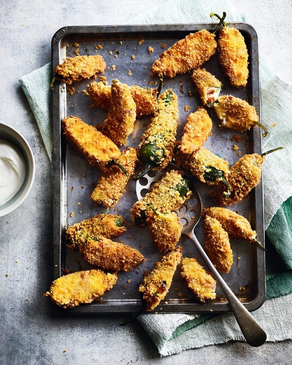 Jalapeño popper fritters 
