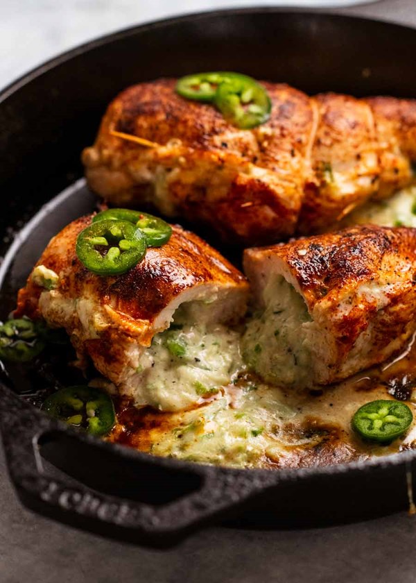 Jalapeño popper stuffed chicken