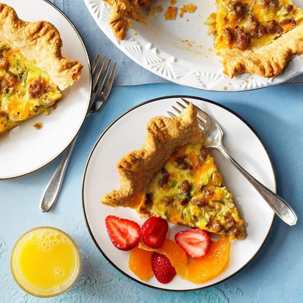 Jalapeño sausage quiche 