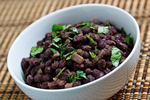 Jalapeno spiced black beans