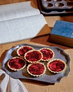 Jam and custard tarts