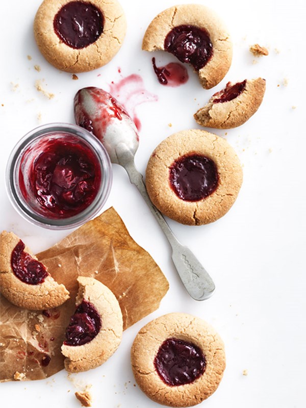 Jam drop cookies