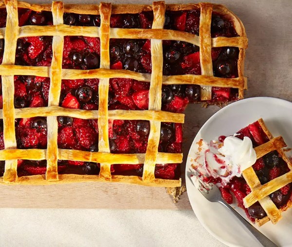 Jam lattice tart