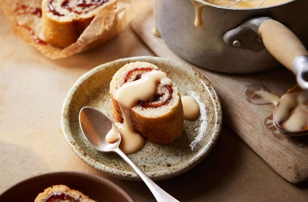 Jam roly poly & custard