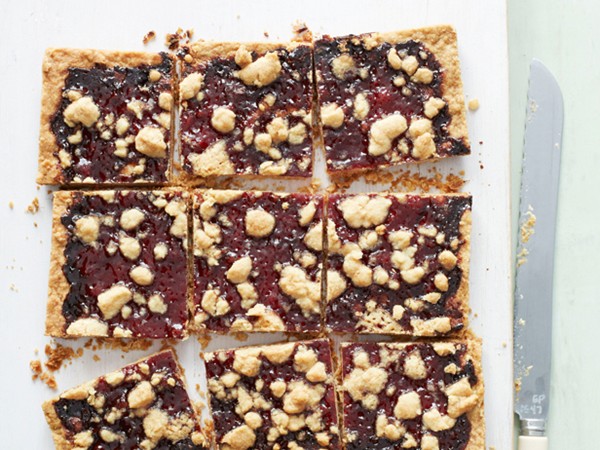 Jam shortbread