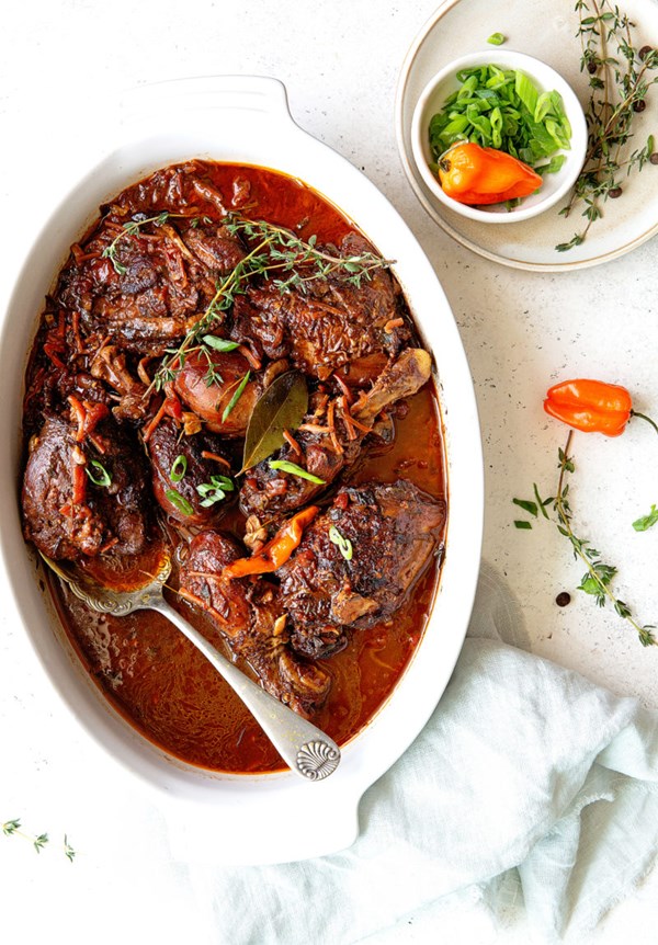 Jamaican brown stew chicken