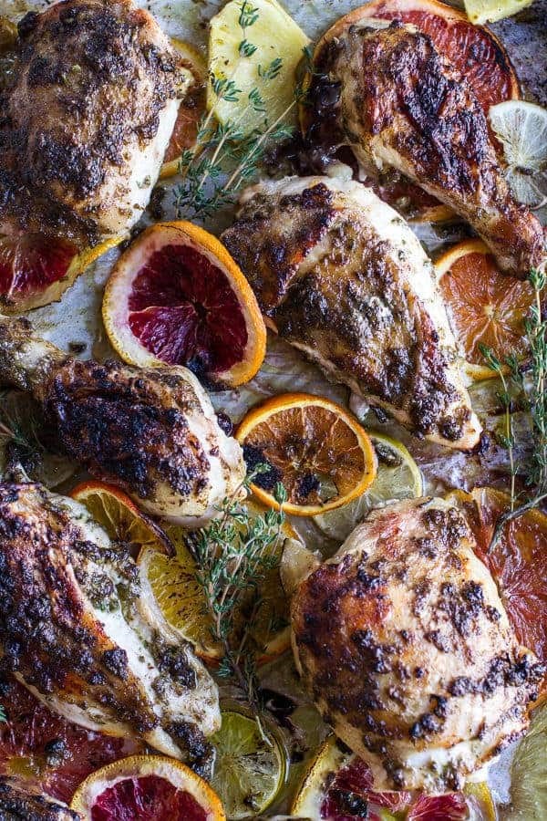 Jamaican jerk and citrus pineapple roasted chicken