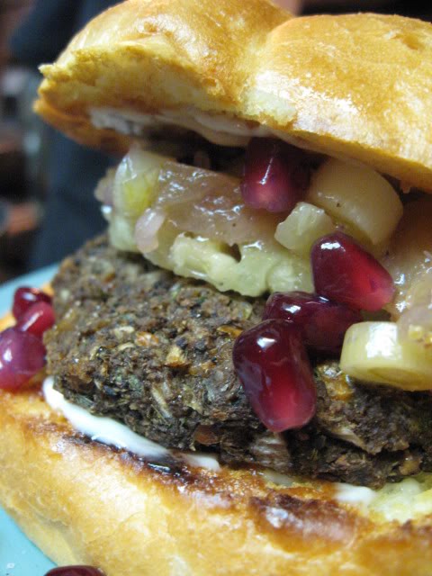 Jamaican jerk burger