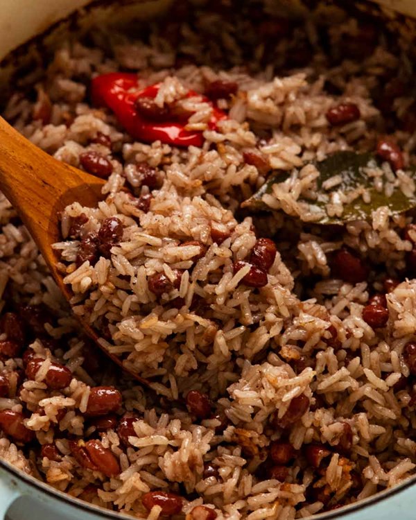 Jamaican rice and peas/beans