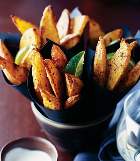 Jamaican spiced potato wedges