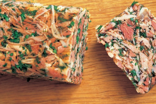 Jambon persillé with sauce gribiche