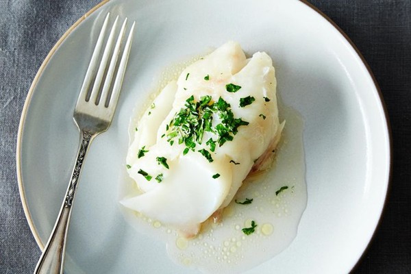 James Peterson's baked fish fillets with butter and sherry