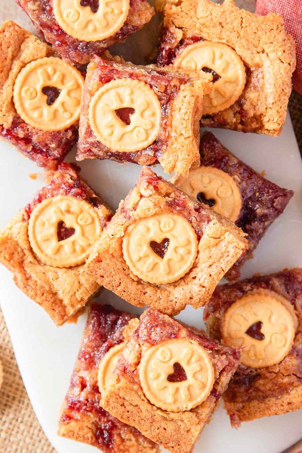 Jammie Dodger blondies