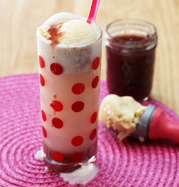 Jammy ice cream soda