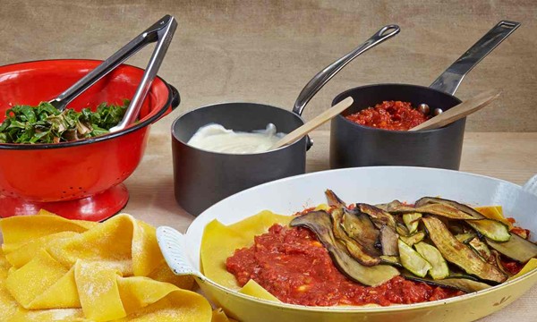 Jane Scotter and Harry Astley’s summer vegetable lasagne 
