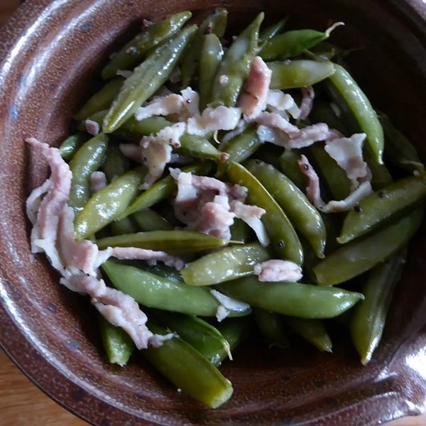 Jane's way with mangetout peas (Les pois mangetout de chez Jane)