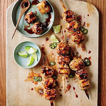 Japanese chicken meatballs (Tsukune)