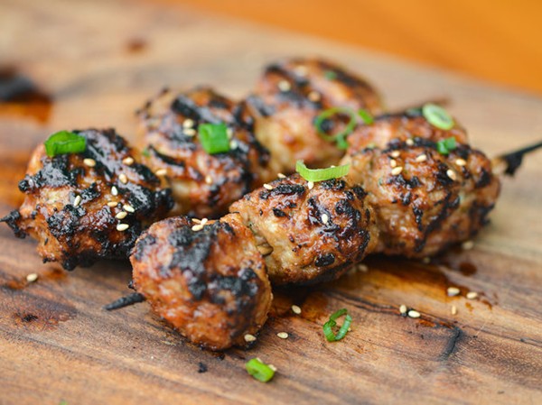  Japanese chicken meatballs (Tsukune)