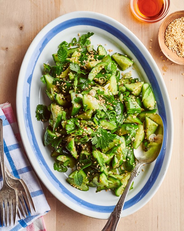 Japanese-inspired cucumber salad