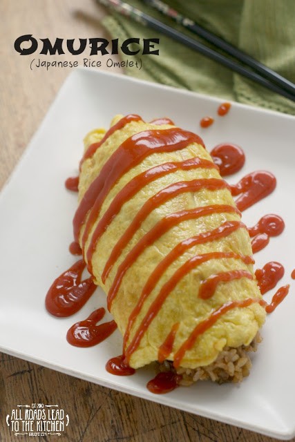  Japanese rice omelet (Omurice)