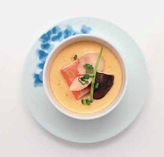 Japanese savory egg custard (Chawanmushi)