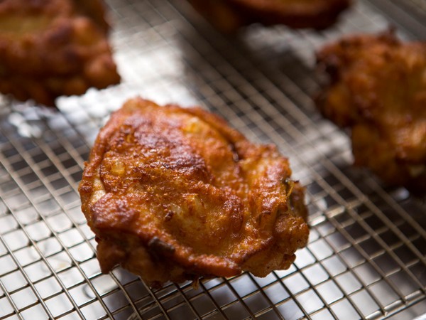 Japanese-style fried chicken thighs (Karaage)