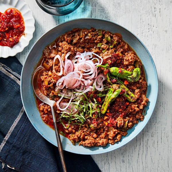 Japanese-style plant-based chili