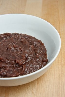 Japanese sweetened red bean paste (Tsubushian)