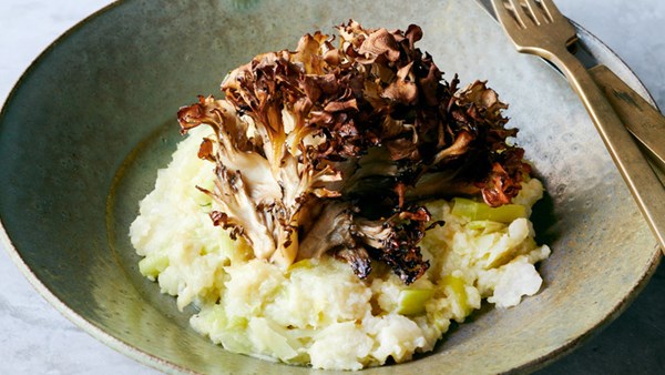 Japanese sweets-and-leeks mash