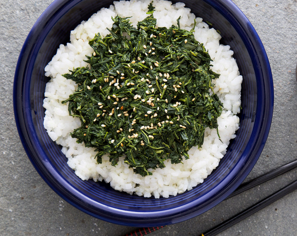 Japanese tea leaf salad