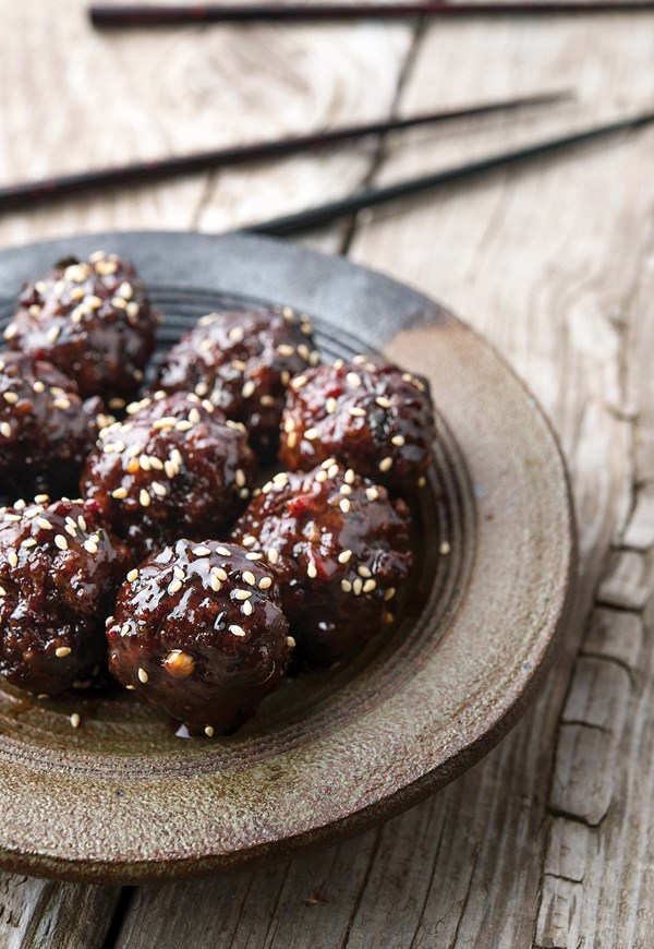 Japanese teriyaki meatballs