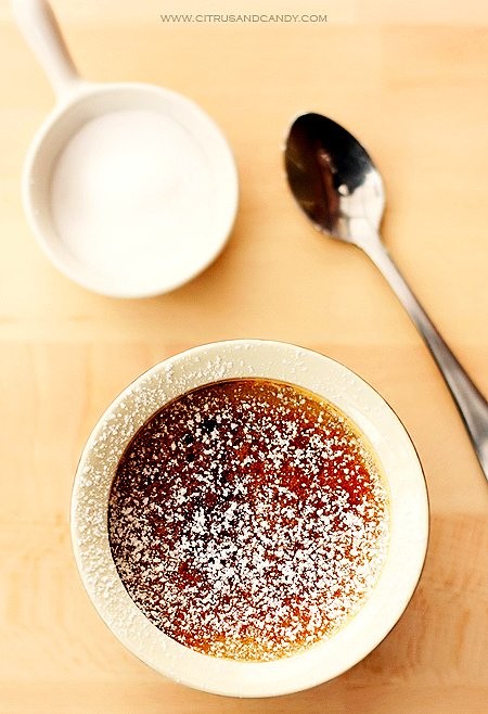 Jasmine tea crème brulée