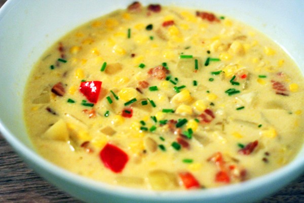 Jasper White's corn chowder