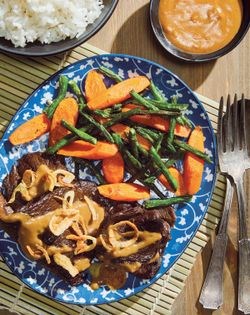 Javanese beefsteak (Bistik Jawa)