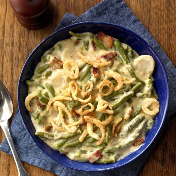 Jazzed-up green bean casserole